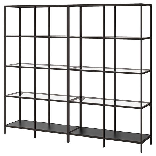 【IKEA/イケア/通販】VITTSJO ヴィットショー 収納コンビネーション, ブラックブラウン/...