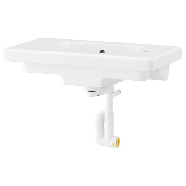 [IKEA/イケア/通販]TVALLEN トヴェレン洗面ボウル 排水トラップ付き, ホワイト,64x...