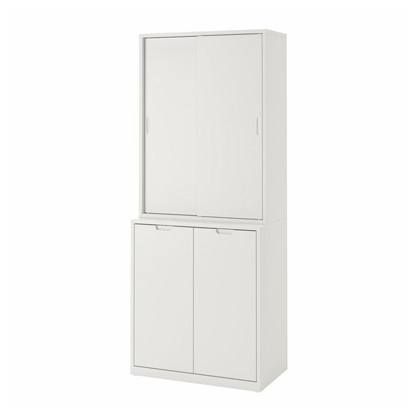 [IKEA/イケア/通販]TONSTAD トンスタード収納コンビネーション 引き戸付, オフホワイト...