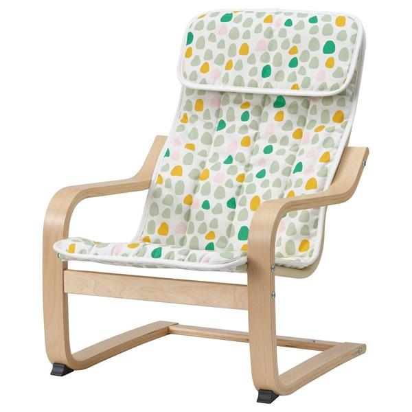 [IKEA/イケア/通販]POANG ポエング子ども用パーソナルチェア, バーチ材突き板/ウルヴスビ...