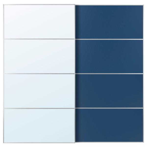 [IKEA/イケア/通販]AULI アウリ / MEHAMN メーハムン 引き戸 2枚組, アルミニ...