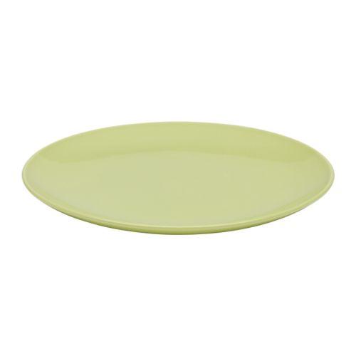 IKEA/イケア FARGRIK プレート, グリーン, せっ器