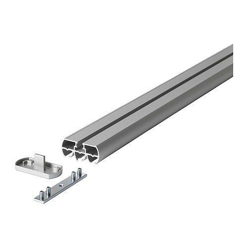 IKEA/イケア KVARTAL トリプルトラックレール, アルミカラー