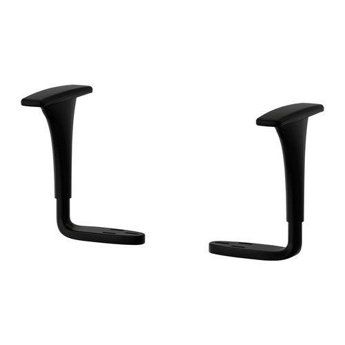 IKEA/イケア VOLMAR アームレスト一組, ブラック