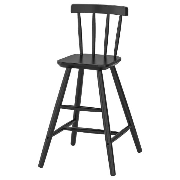 [IKEA/イケア/通販]AGAM アーガム 子ども用チェア, ブラック[D](70253536)