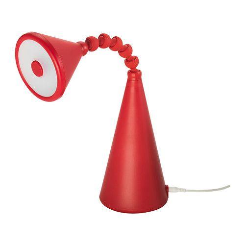 IKEA/イケア FRYEBO LEDテーブルランプ, レッド