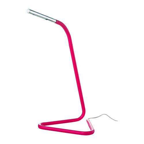 IKEA/イケア HARTE LEDワークランプ, ピンク, シルバーカラー