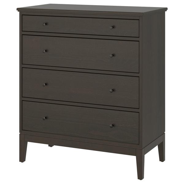 [IKEA/イケア/通販]IDANAS イダネス チェスト（引き出し×4）, ダークブラウン ステイ...