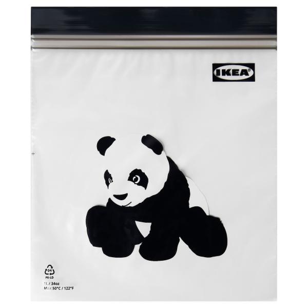 【IKEA/イケア/通販】ISTAD イースタード フリーザーバッグ, パンダ[A](7056552...