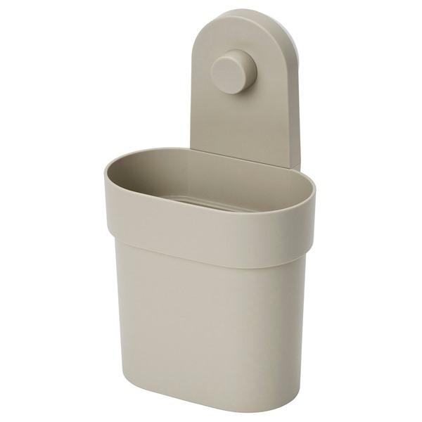 [IKEA/イケア/通販]OBONAS オボーネス小物入れ 吸盤付き, グレーベージュ[A](706...