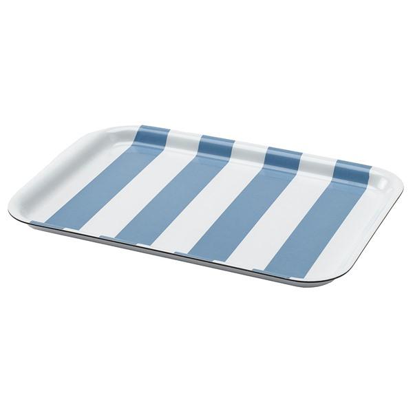 [IKEA/イケア/通販]SOLDATFISK ソルダートフィスクトレイ, ストライプ ホワイト/グ...