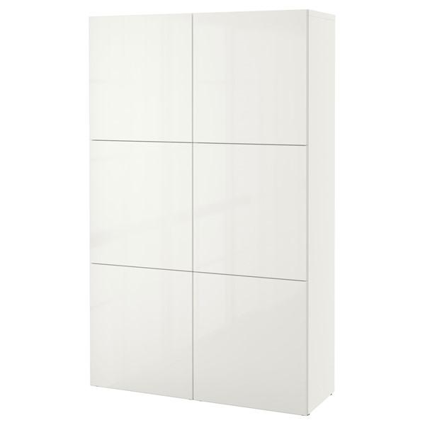 【IKEA/イケア/通販】BESTA ベストー 収納コンビネーション 扉付, ホワイト/セルスヴィー...