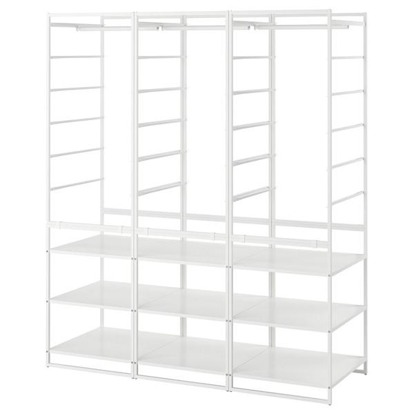 [IKEA/イケア/通販]JONAXEL ヨナクセルワードローブコンビネーション, ホワイト,148...