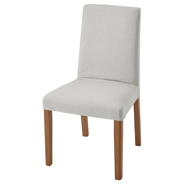 [IKEA/イケア/通販]BERGMUND ベリムンド チェア, オーク調/オッルスタ ライトグレー...