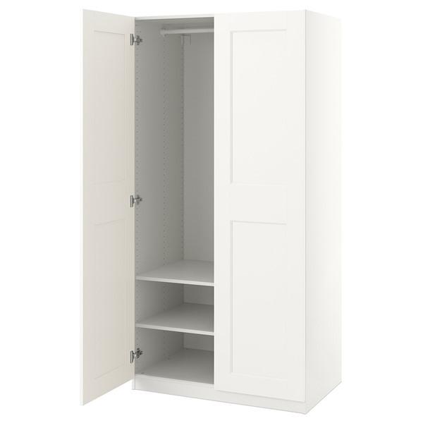 [IKEA/イケア/通販]PAX パックス / GRIMO グリモワードローブ, ホワイト/ホワイト...