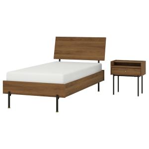 [IKEA/イケア/通販]RADMANSO ロードマンソーベッドルーム家具2点セット, ブラウン ウォールナット調,1……[4](79615492)
