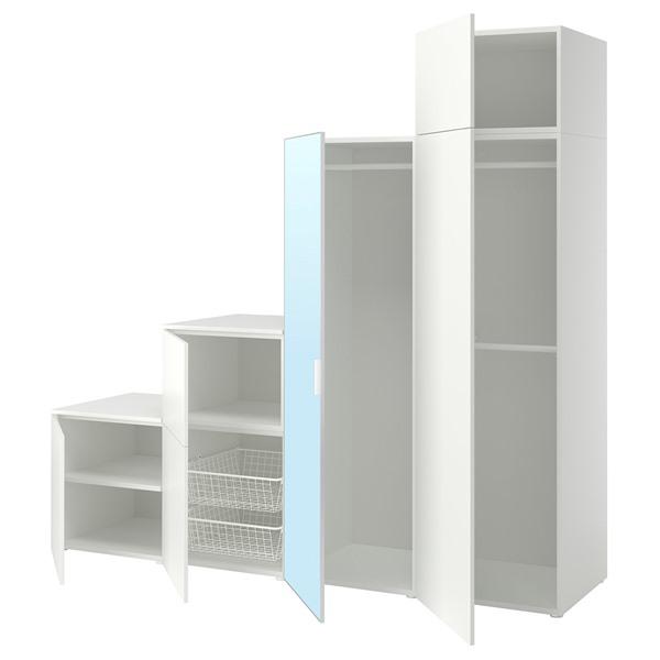 [IKEA/イケア/通販]PLATSA プラッツァワードローブ 扉6枚付き, ホワイト STRAUM...