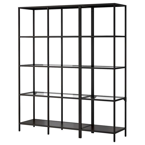 【IKEA/イケア/通販】VITTSJO ヴィットショー 収納コンビネーション, ブラックブラウン/...