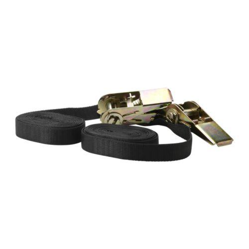 IKEA/イケア FRAKTA バックル付き荷物固定ベルト, ブラック