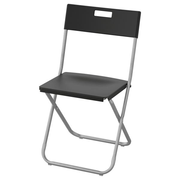 [IKEA/イケア/通販]GUNDE グンデ 折りたたみチェア, ブラック[E](80217798)