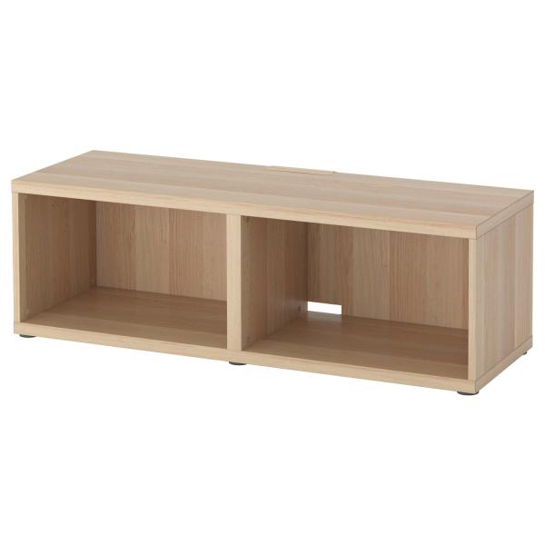 [IKEA/イケア/通販]BESTA ベストー テレビ台, ホワイトステインオーク調, 120x40...