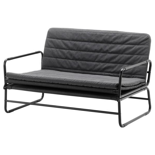 [IKEA/イケア/通販]HAMMARN ハッマルン ソファベッド, クニーサ ダークグレー/ブラッ...