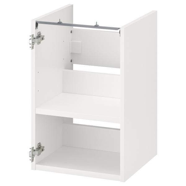 [IKEA/イケア/通販]ENHET エーンヘート ベースキャビネット 洗面ボウル用 棚板付き, ホ...