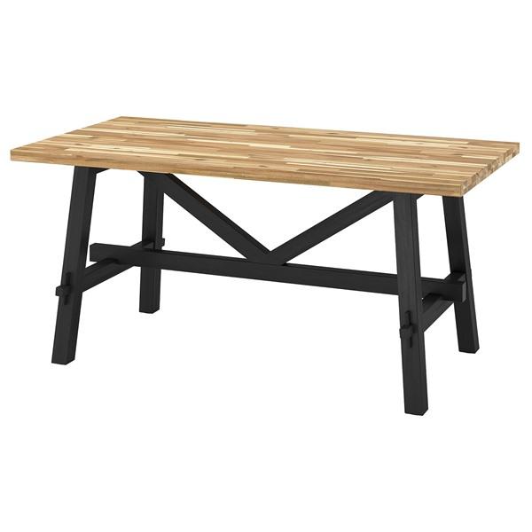 [IKEA/イケア/通販]SKOGSTA スコグスタテーブル, アカシア材/ブラック,160x81x...