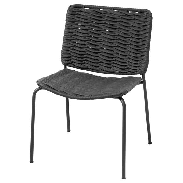 [IKEA/イケア/通販]TEGELON テーゲローンチェア 室内/屋外用, ダークグレー/ブラック...