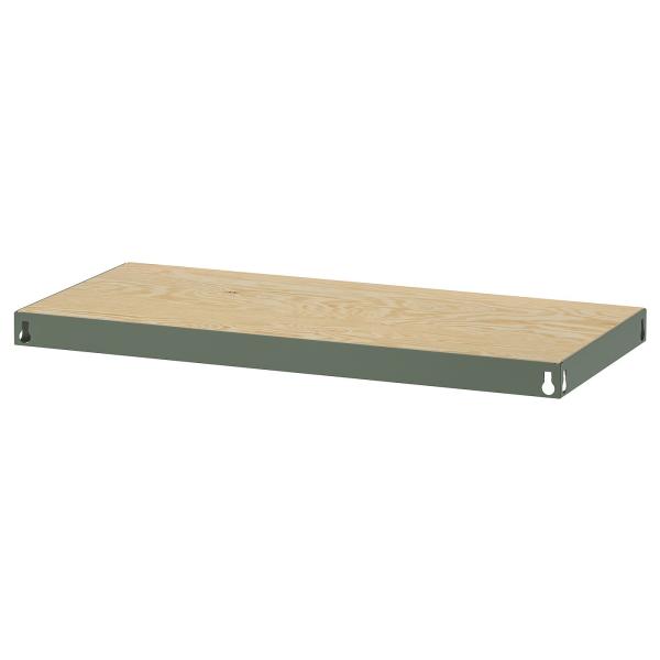 [IKEA/イケア/通販]BROR ブロール 棚板, グレーグリーン/パイン材合板, 84x39 c...