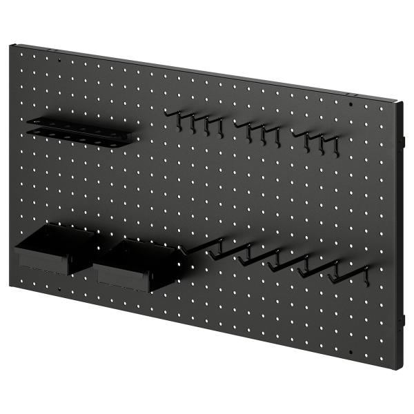 [IKEA/イケア/通販]BROR ブロール 有孔ボード20点セット, ブラック[D](805704...