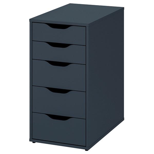 [IKEA/イケア/通販]ALEX アレクス引き出しユニット, ブラックブルー,36x70 cm[E...