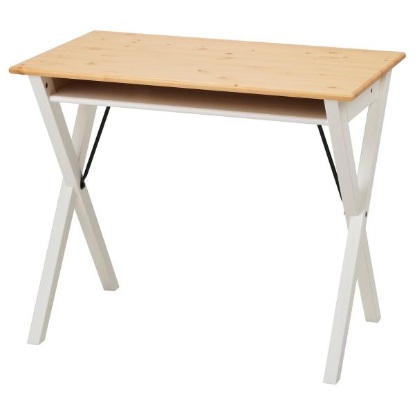 [IKEA/イケア/通販]BOLLPOJKE ボルポイケ デスク, パイン材/ホワイト, 90x55...