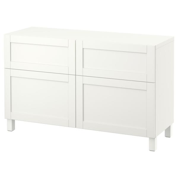 [IKEA/イケア/通販]BESTA ベストー 収納コンビネーション 扉/引き出し付き, ホワイト/...