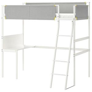 IKEA/イケア/通販】SVARTA スヴェルタ ロフトベッドフレーム, シルバー