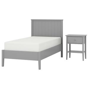 [IKEA/イケア/通販]GULLABERG グラベリベッドルーム家具2点セット, グレー,90x200 cm[4](89617339)