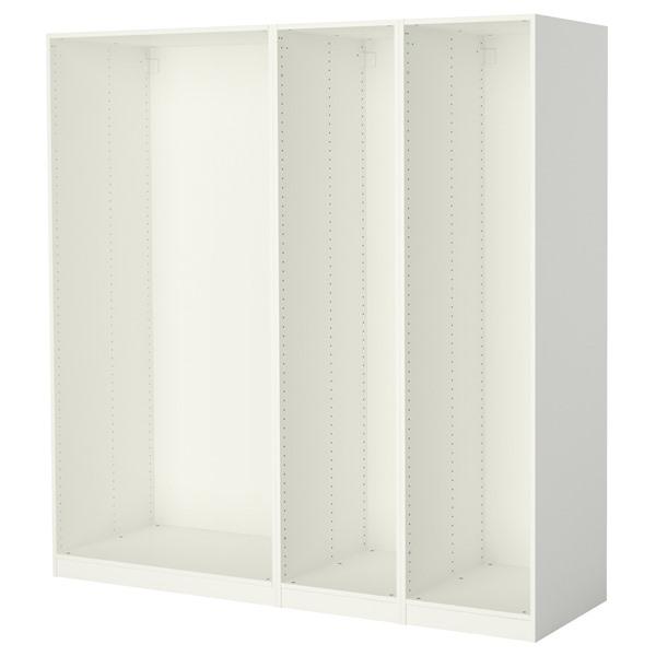 【IKEA/イケア/通販】PAX パックス ワードローブフレーム3個セット, ホワイト[3](898...