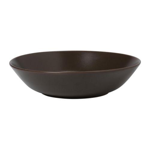 IKEA/イケア DINERA 深皿, ブラウン