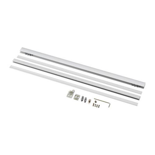 IKEA/イケア KVARTAL 上部＆底部 レール, アルミカラー