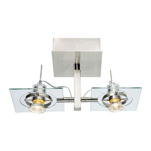 IKEA/イケア FUGA シーリング/ウォールランプ, クロムメッキ, クリアガラス