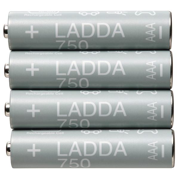 [IKEA/イケア/通販]LADDA ラッダ 充電式電池, HR03 AAA (単4形) 1.2V,...