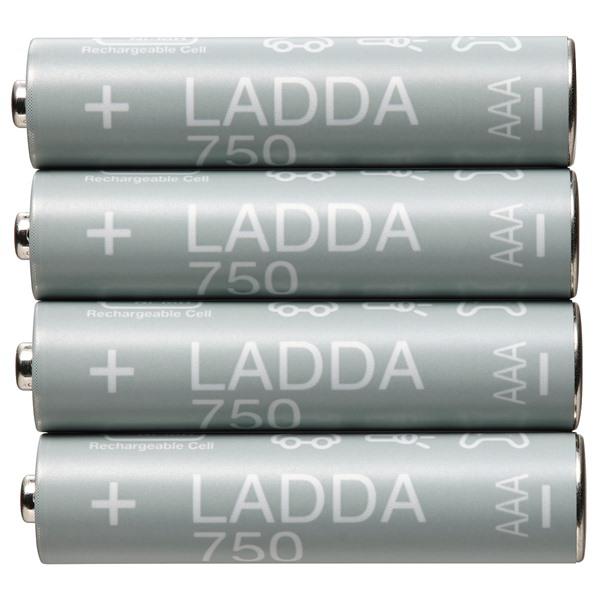 【IKEA/イケア/通販】LADDA ラッダ 充電式電池, HR03 AAA (単4形) 1.2V[...