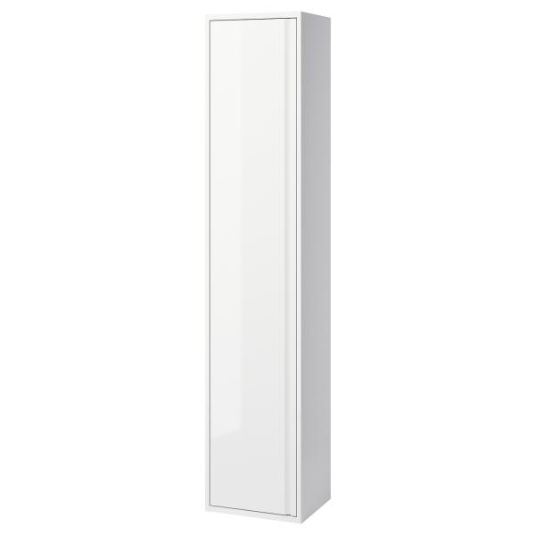 [IKEA/イケア/通販]ANGSJON エングショーン ハイキャビネット 扉付, ハイグロス ホワ...