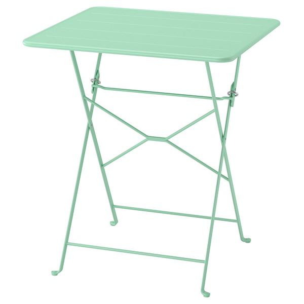 [IKEA/イケア/通販]SUNDSO スンドソーテーブル, ライトグリーン 屋外用,65x65 c...