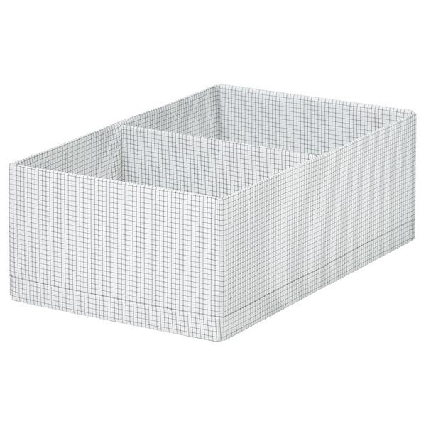 [IKEA/イケア/通販]STUK ストゥークボックス 仕切り付き, ホワイト/ブラック,32x51...