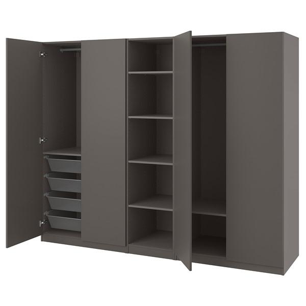 [IKEA/イケア/通販]PAX パックス / FORSAND フォルサンドワードローブ, ダークグ...