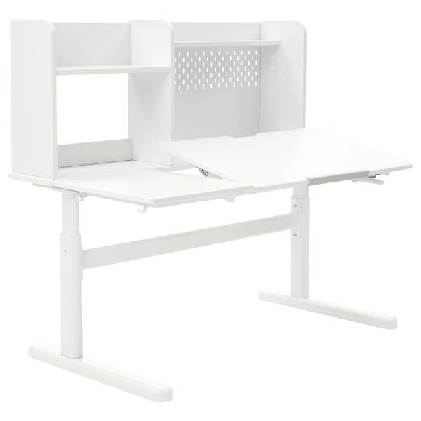 [IKEA/イケア/通販]BERGLARKA ベリレルカ デスク, ホワイト/傾斜式, 120x70...