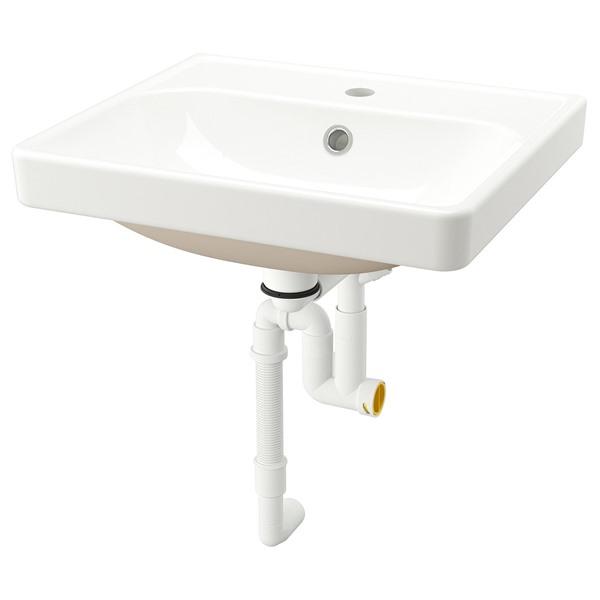 [IKEA/イケア/通販]ORRSJON オルショーン半埋め込み式洗面ボウル 排水トラップ付き, ホ...