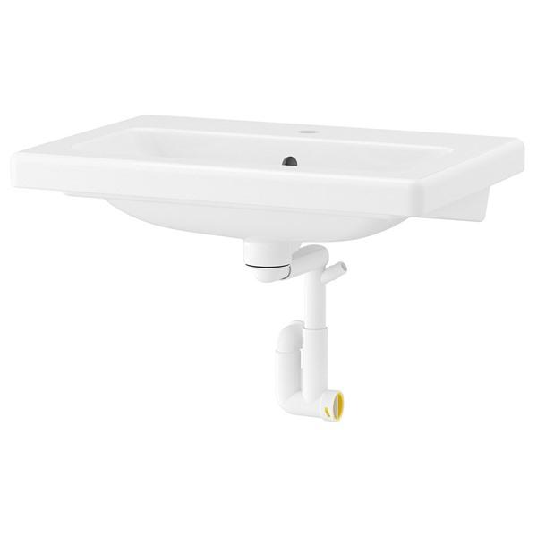 [IKEA/イケア/通販]TVALLEN トヴェレン洗面ボウル 排水トラップ付き, ホワイト,64x...