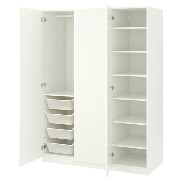 [IKEA/イケア/通販]PAX パックス / FORSAND フォルサンドワードローブ, ホワイト...